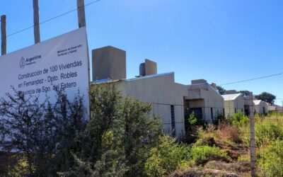 El intendente Araujo celebró la reactivación de la obra pública en la provincia: “significará la terminación del barrio de 100 viviendas”