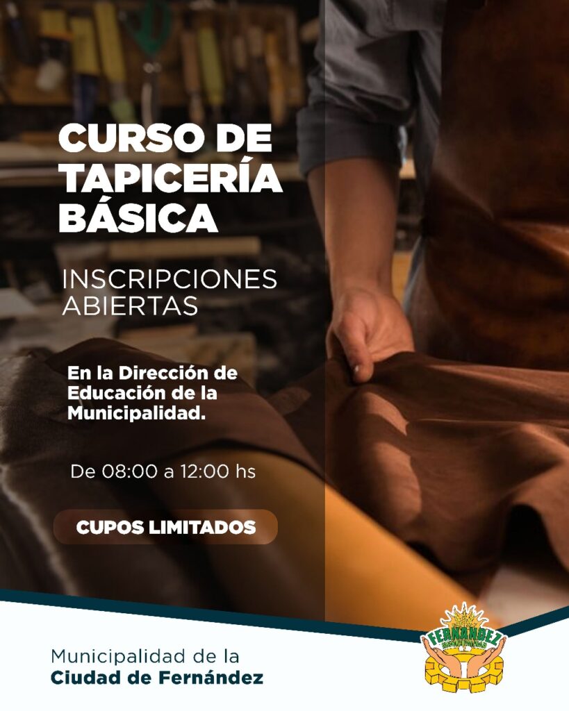 Se abren las inscripciones para el Curso de Tapicería