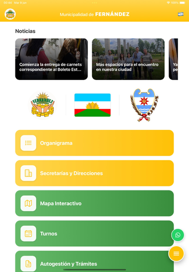 Portada de la App