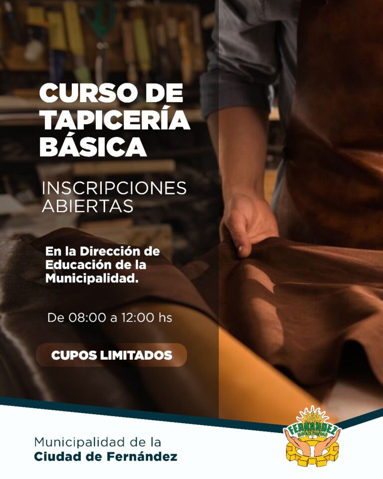 Se abren las inscripciones para el Curso de Tapicer&iacute;a